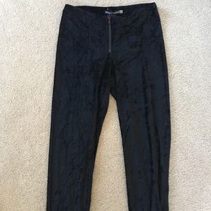 NWT Alice + Olivia velour leggings size 6
